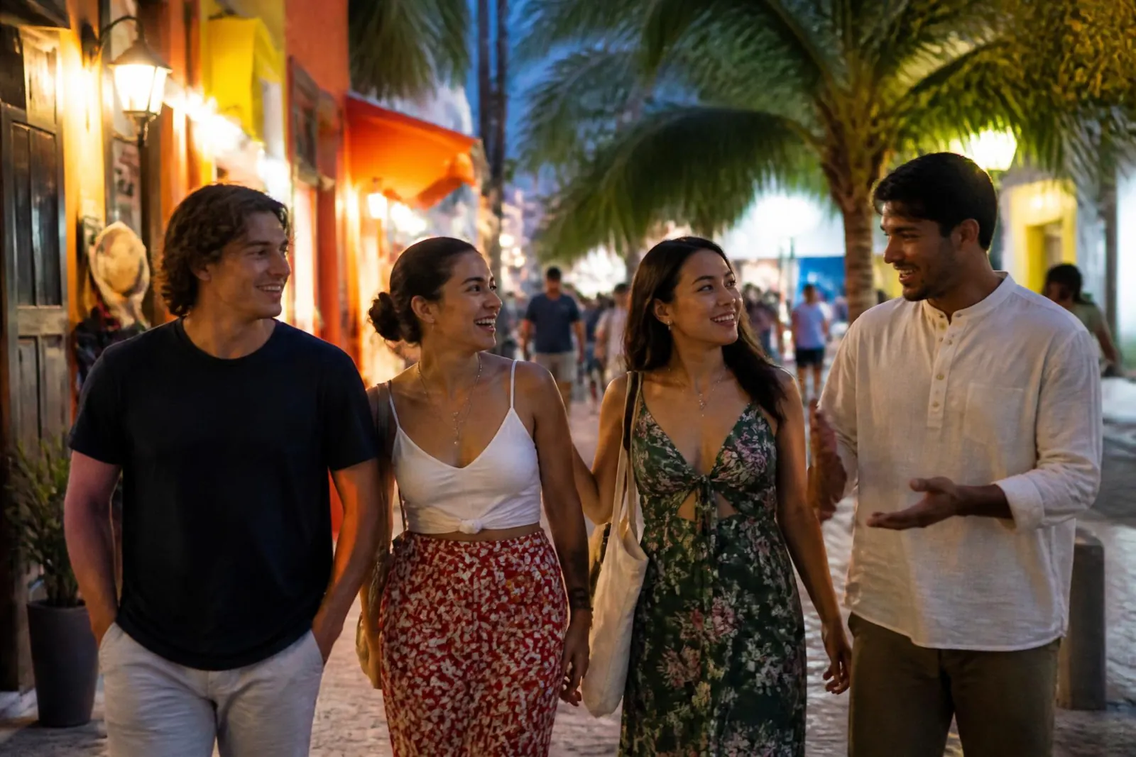 Nouveaux arrivants francophones marchant sur la 5e avenue